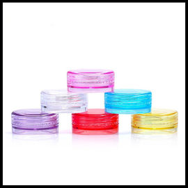 Trung Quốc Mỹ phẩm nhựa tròn Jar nhỏ trang điểm Cotainers đầy màu sắc Công suất 2g nhà cung cấp