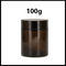 Brown Mỹ phẩm kem Jar tái chế thủy tinh Loại rỗng vai phẳng chai hình dạng nhà cung cấp