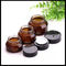 Amber Cosmetic Cream Jar 15g 30g 50g Chăm sóc da PETG Face Cream Chai Phê duyệt ISO nhà cung cấp