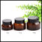 Amber Cosmetic Cream Jar 15g 30g 50g Chăm sóc da PETG Face Cream Chai Phê duyệt ISO nhà cung cấp
